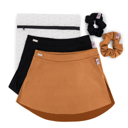 Ballet Slit Skirt - Suede
