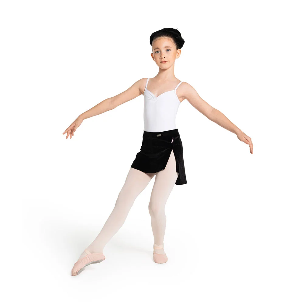 Ballet Attitude Slit Skirt Velvet - Black